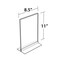 Azar Displays 8.5" x 11" Vertical/Horizontal W/ T-strip Holder, PK10 102714-10PK - alternate 3
